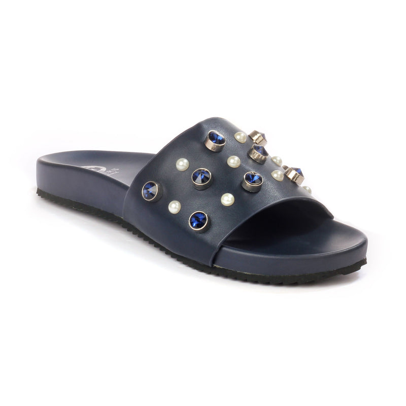 Mules For Women for Casual / Festive use-Navy - Mules - Pavers England