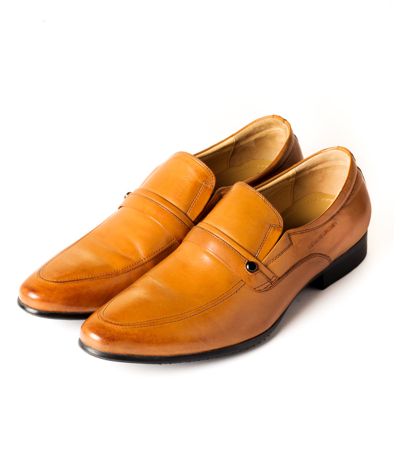 Men's Slip-on Shoe - Tan - Pavers England