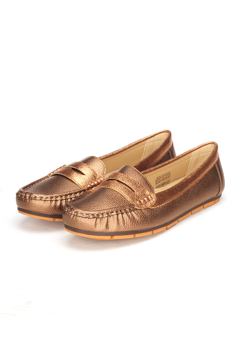 Solid Bronze Loafers - Full Shoes - Pavers England