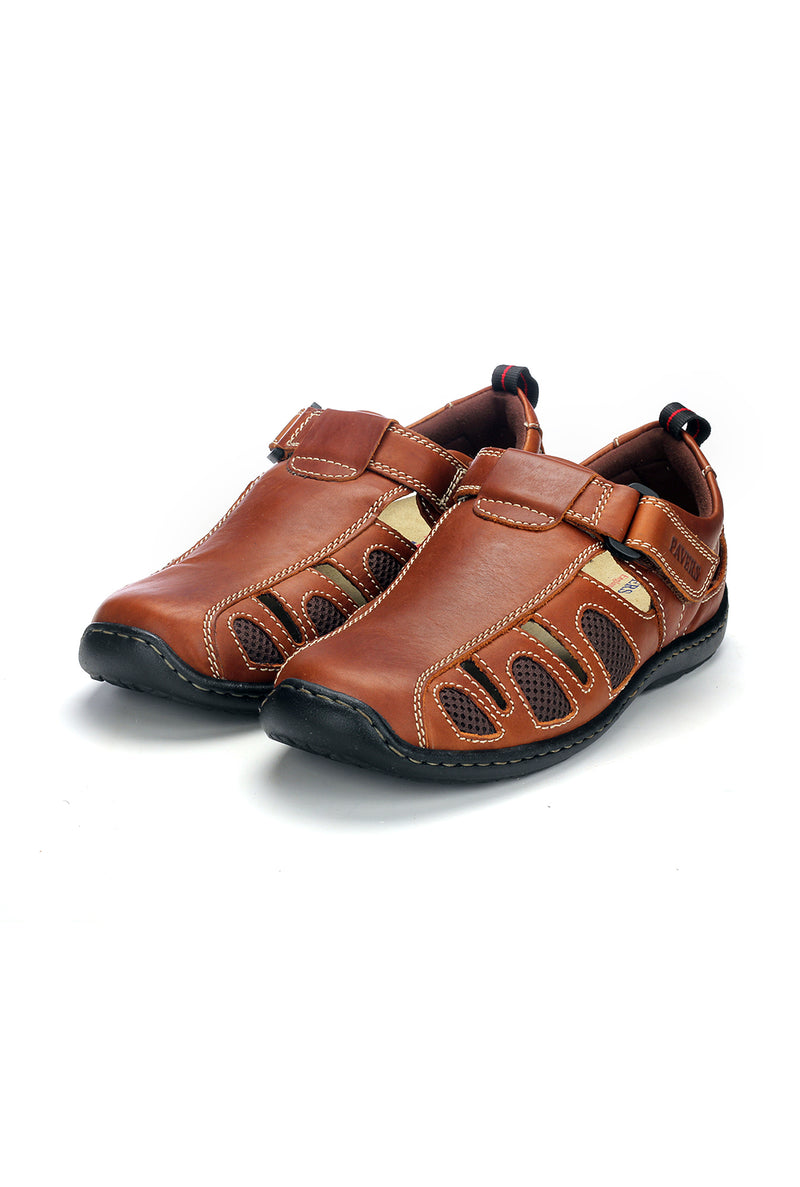 Men's Causal & Comfortable Sandal - Brown - Sandals - Pavers England
