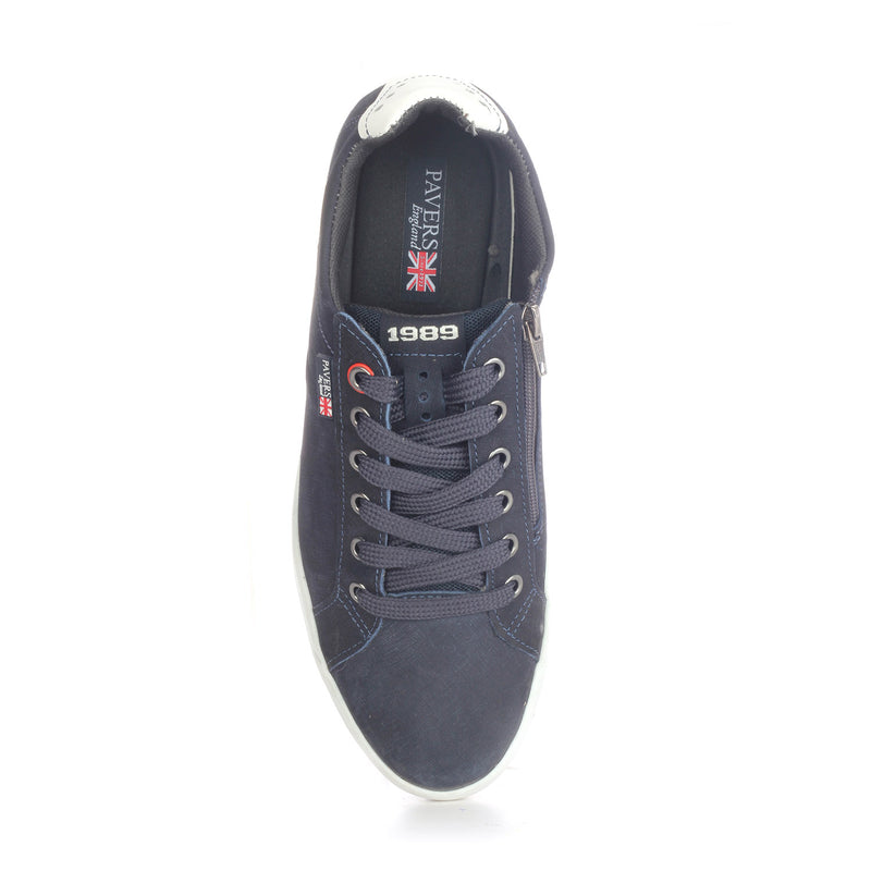 Men's Lace-up Shoe - Navy - Sneakers - Pavers England