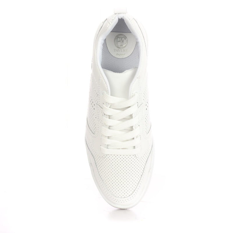 Women's Lace-up - White - Sneakers - Pavers England