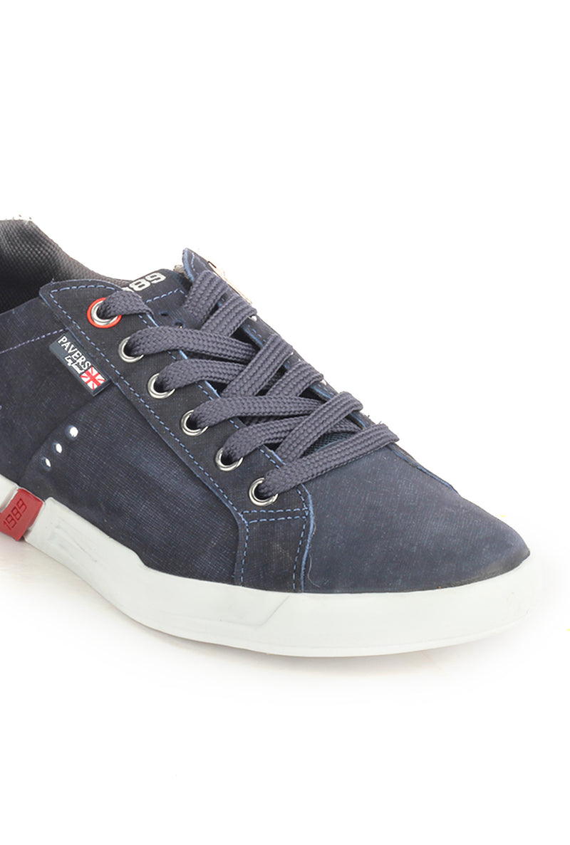 Men's Lace-up Shoe - Navy - Sneakers - Pavers England