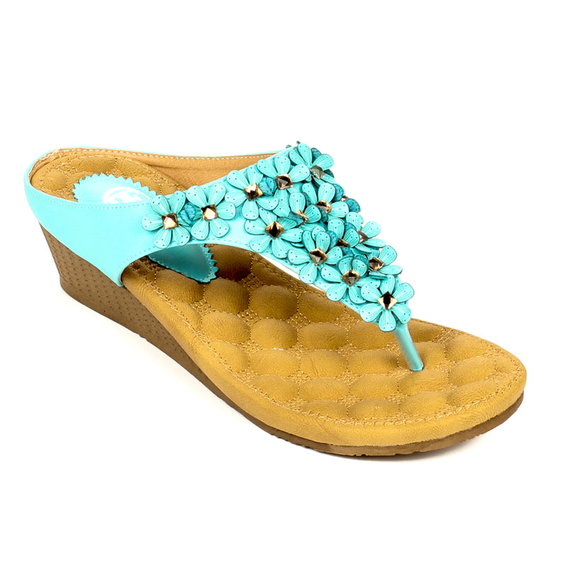 Toepost Wedges with Blings for Women
