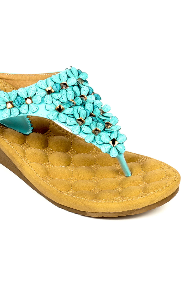 Toepost Wedges with Blings for Women