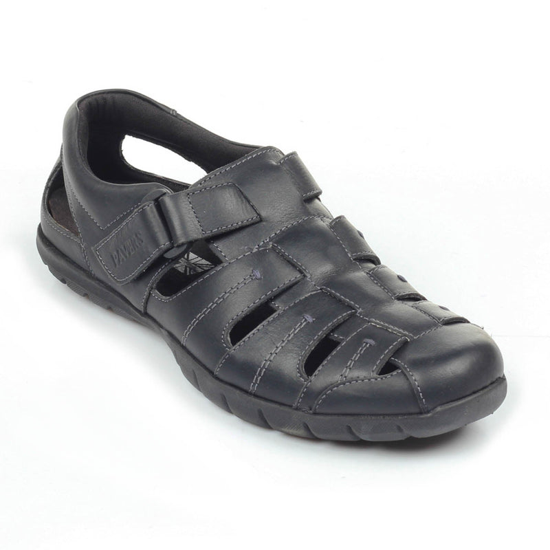 Men's Sandal - Black - Sandals - Pavers England