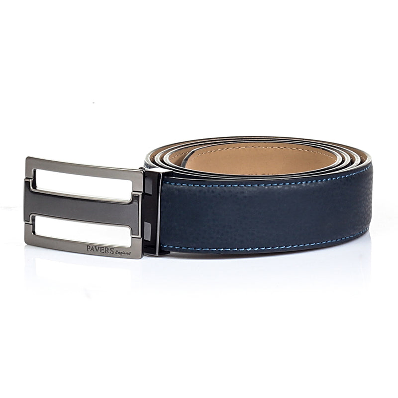 Textured Leather Belt for Men - Bags & Accessories - Pavers England