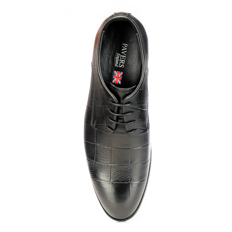 Men's Formal Shoe - Black - Laced Shoes - Pavers England