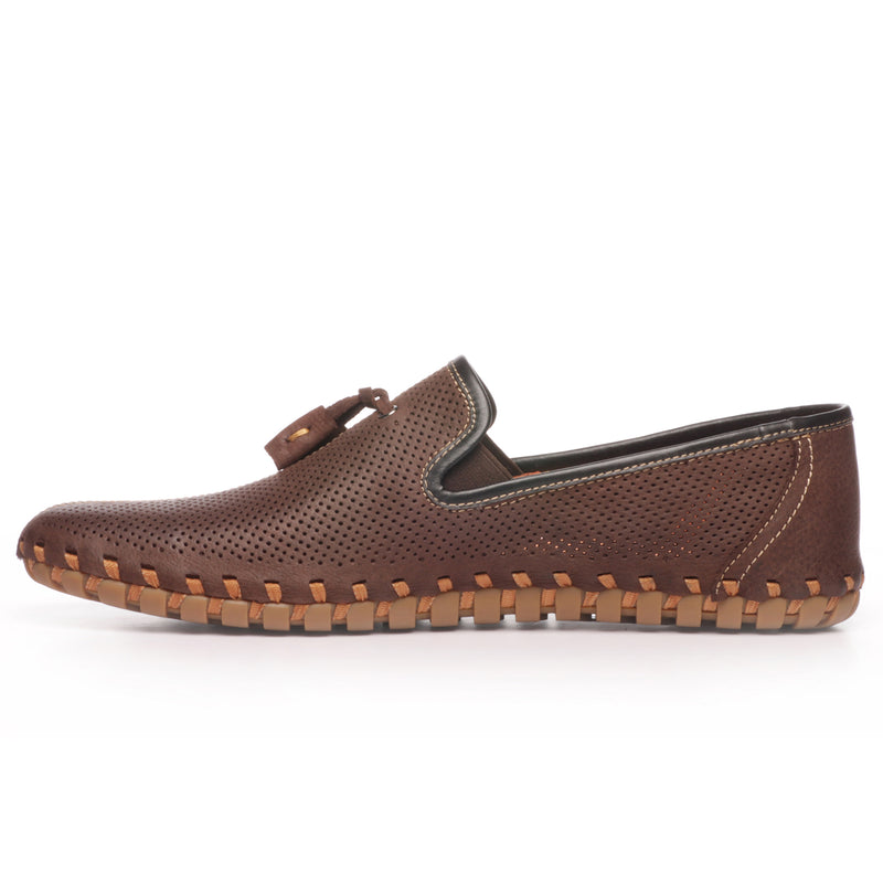 Men's Loafers - Coffee - Moccasins - Pavers England