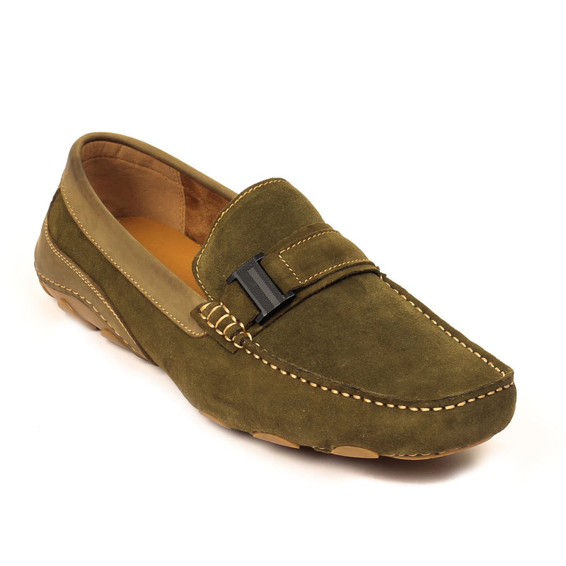 Men's Loafers - Green - Moccasins - Pavers England