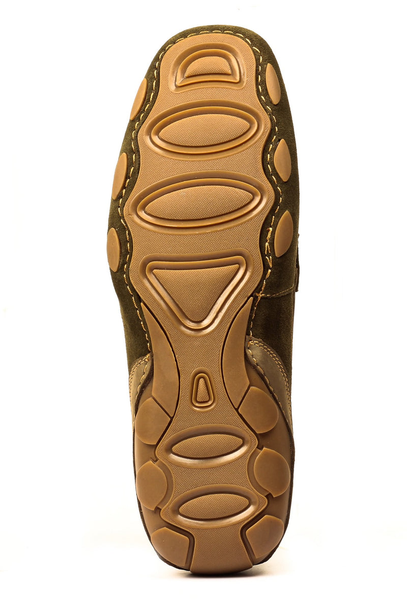 Men's Loafers - Green - Moccasins - Pavers England