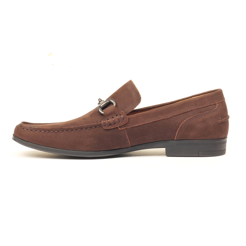 Men's Slip-on Shoe - Brown - Formal Loafers - Pavers England