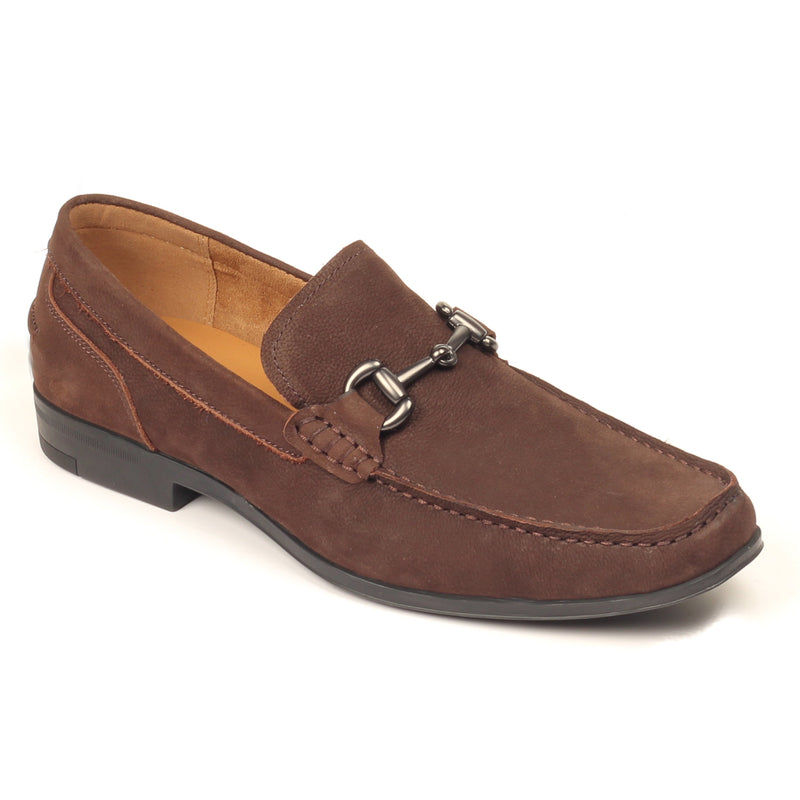 Men's Slip-on Shoe - Brown - Formal Loafers - Pavers England