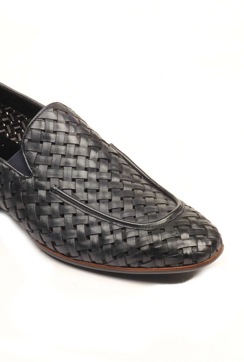 Men's Slip-on Shoe - Navy - Wedding & Occasion - Pavers England