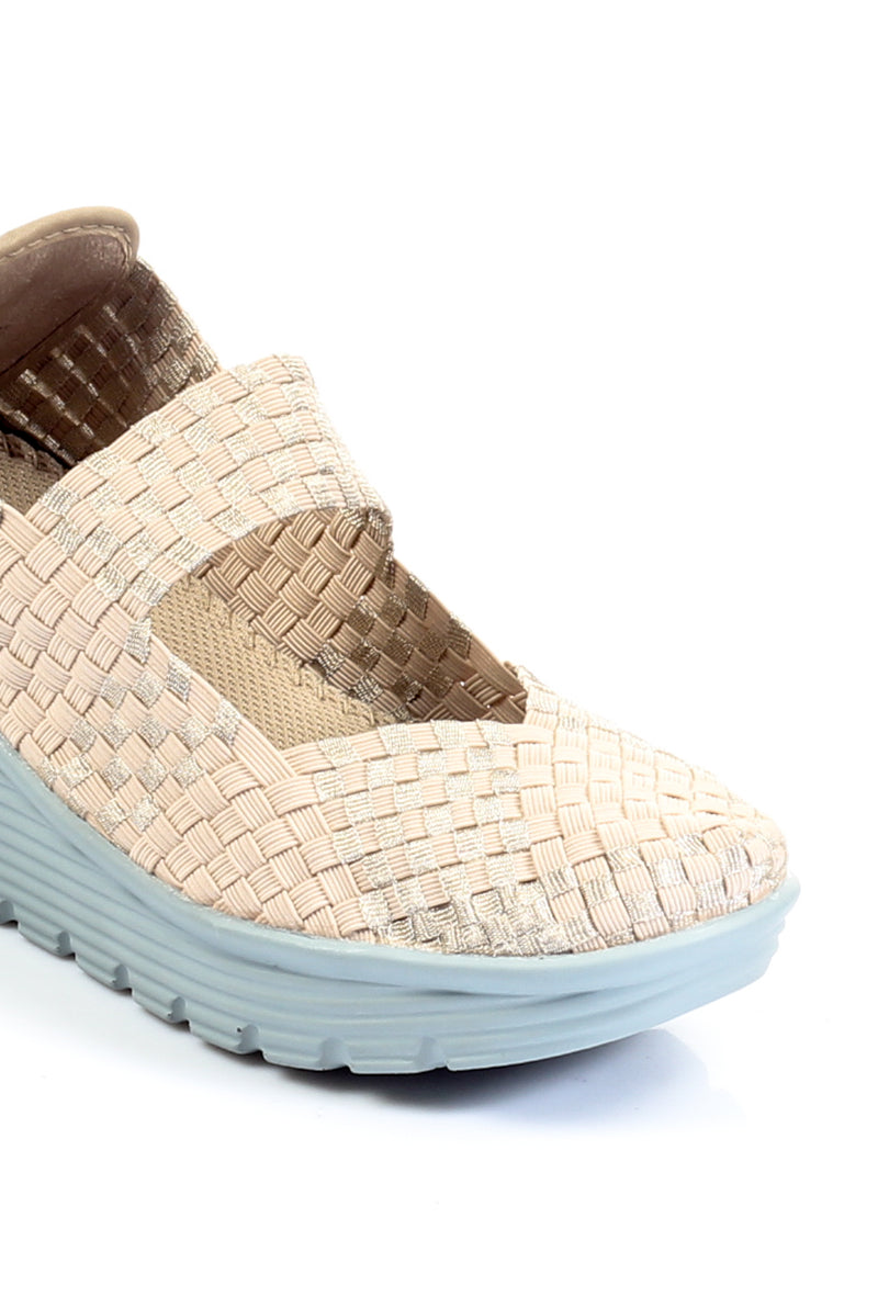 Women's Shoe - Beige - Full Shoes - Pavers England