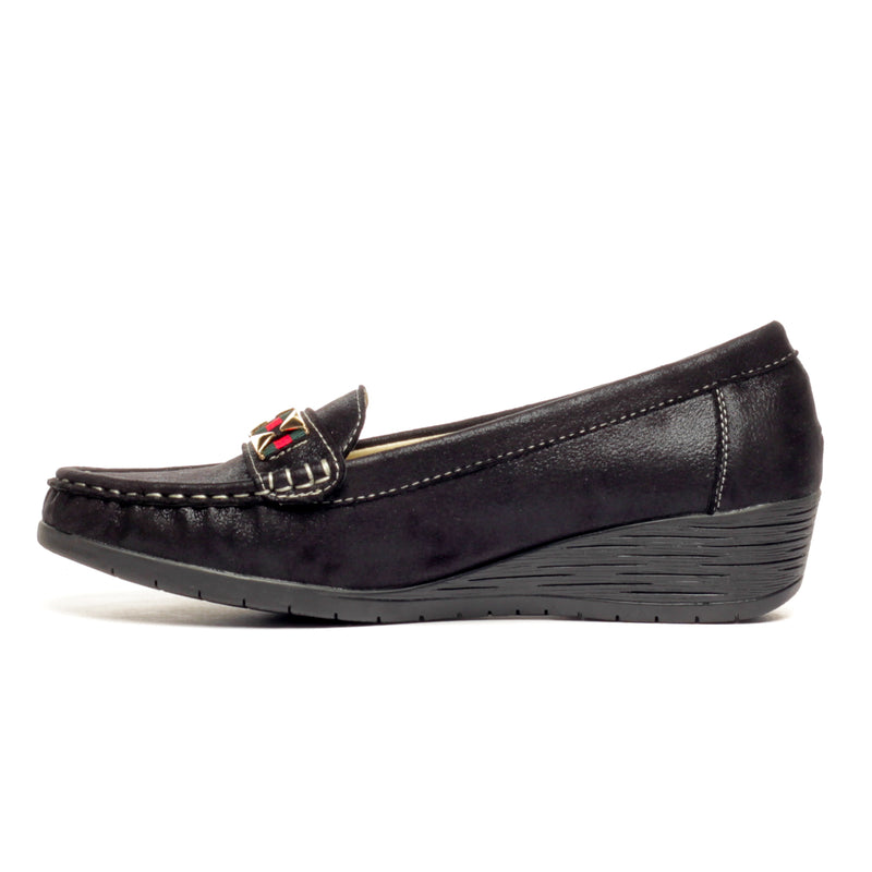 Metal Embellished Loafers for Women - Pavers England