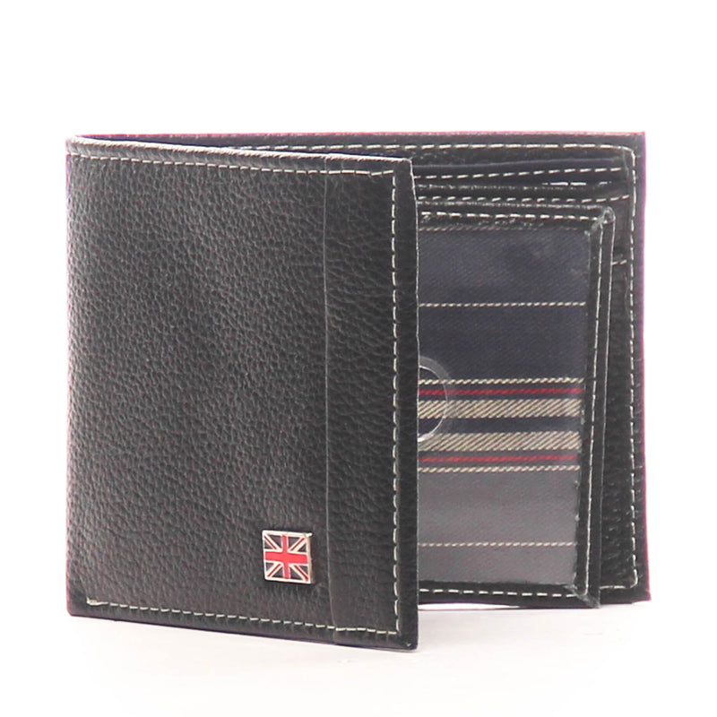 Textured Leather Wallet for Men