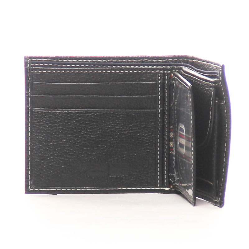 Textured Leather Wallet for Men