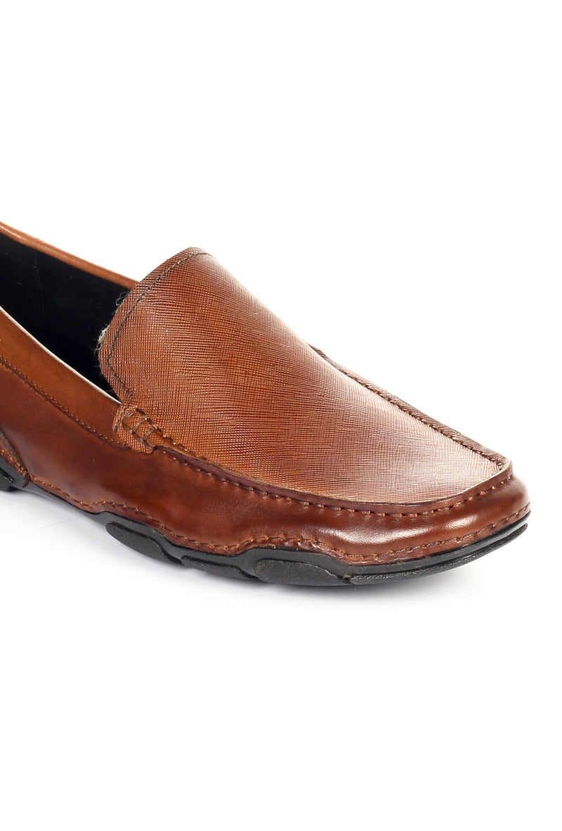 Men's Formal Shoe - Brown - Moccasins - Pavers England