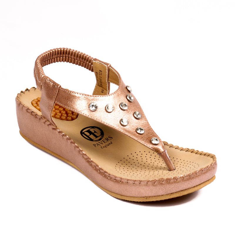 Jewel Embellished Slip-On Sandals for Women