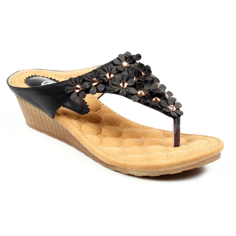 Toepost Wedges with Blings for Women