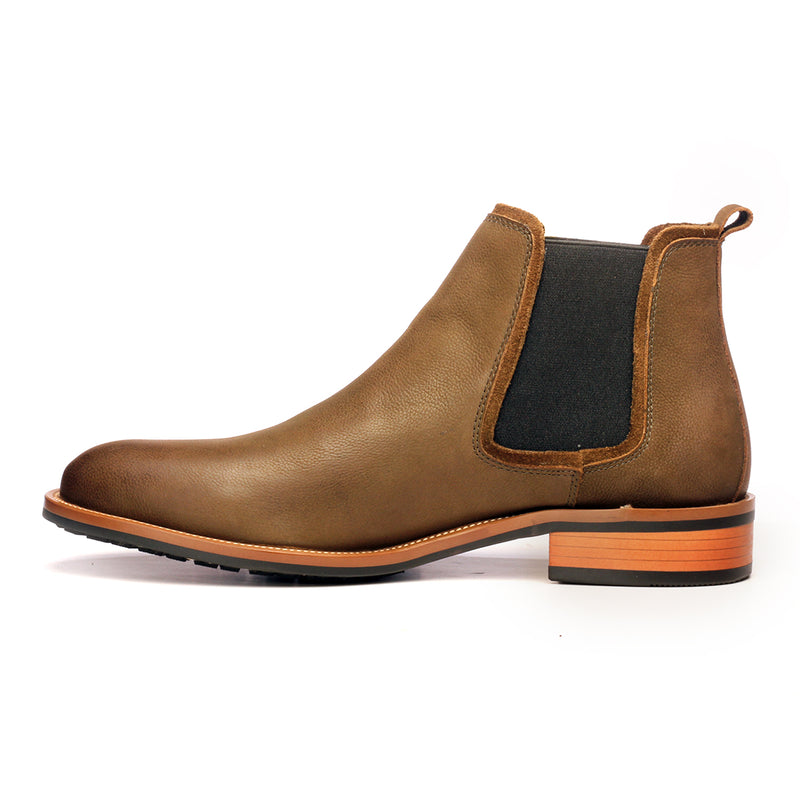 Plain-Toe Chelsea Boots for Men - Green - Boots - Pavers England