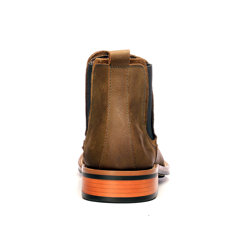 Plain-Toe Chelsea Boots for Men - Green - Boots - Pavers England