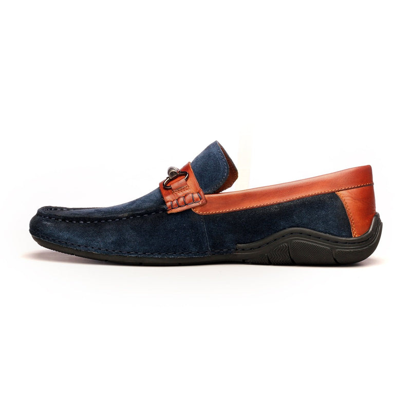 Men's Loafers - Navy - Moccasins - Pavers England