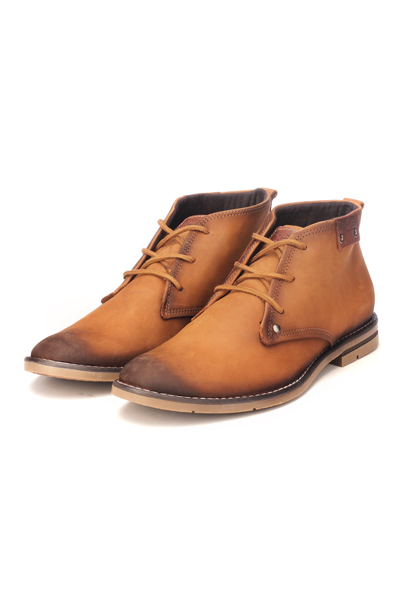 Men's Ankle Boot - Tan - Boots - Pavers England