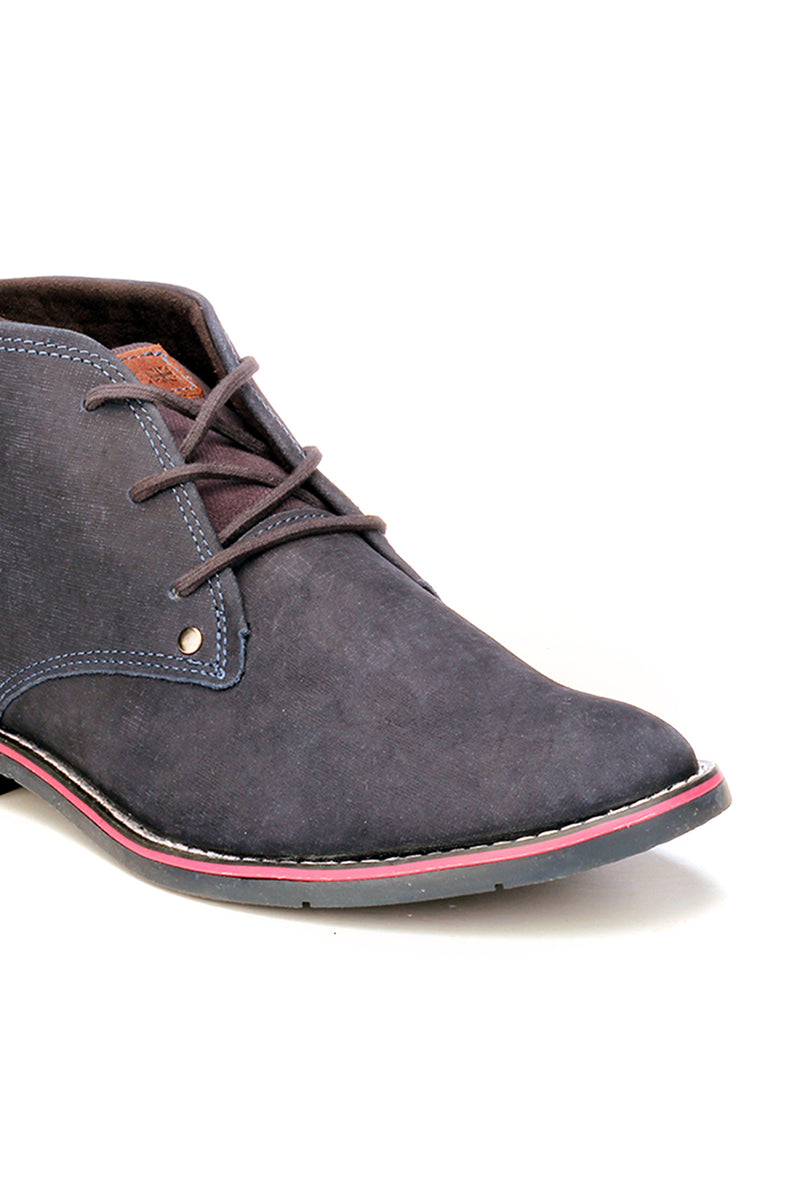 Men's Ankle Boot - Navy - Boots - Pavers England