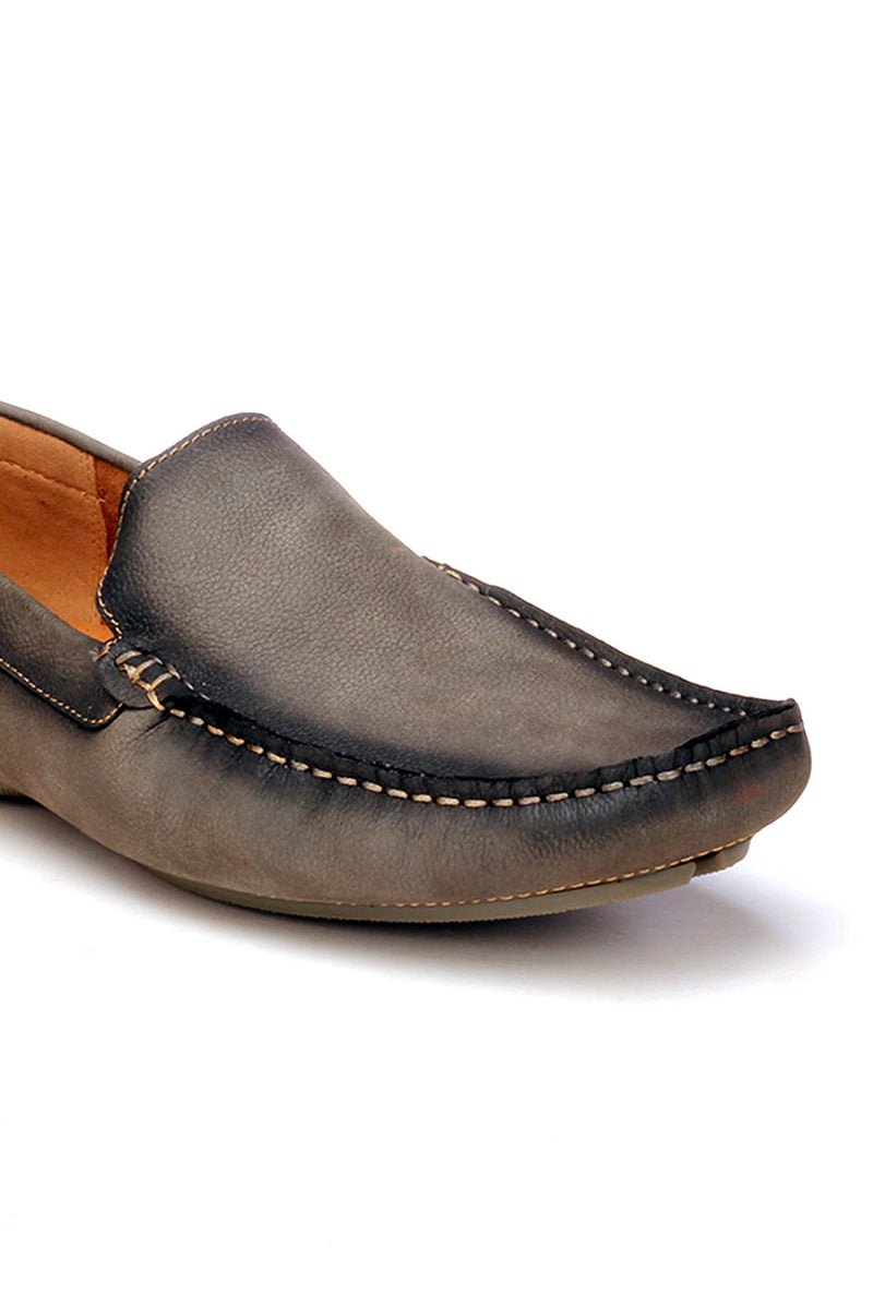 Men's Loafers - Grey - Moccasins - Pavers England