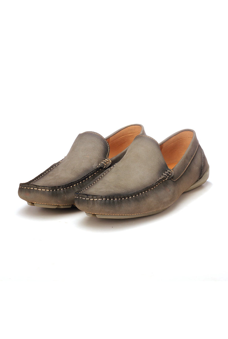 Men's Loafers - Grey - Moccasins - Pavers England