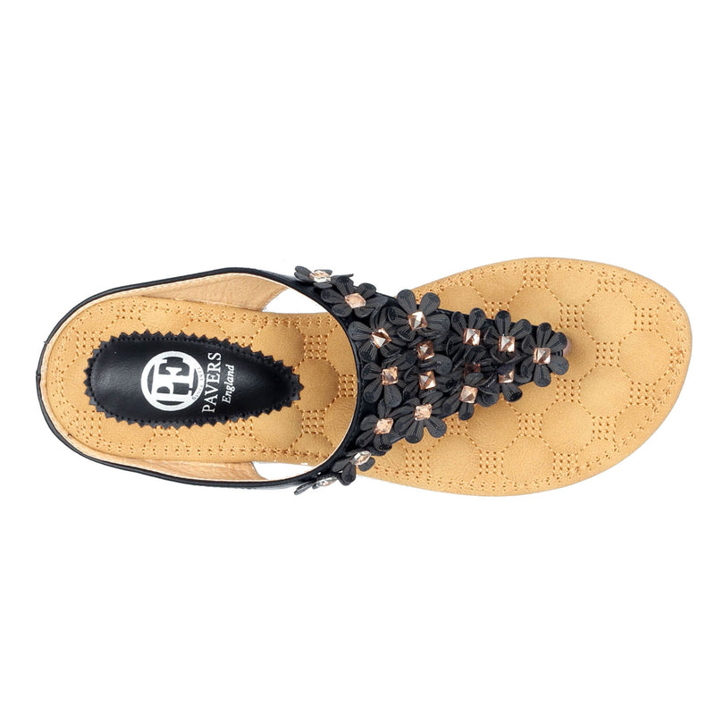 Toepost Wedges with Blings for Women