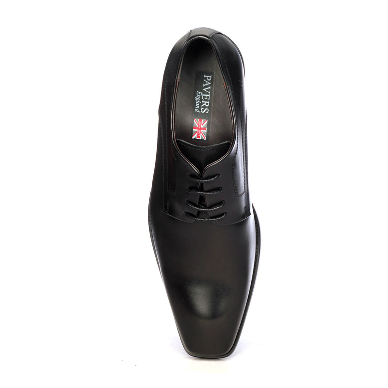 Men's Formal Derby Shoes - Black - Laced Shoes - Pavers England