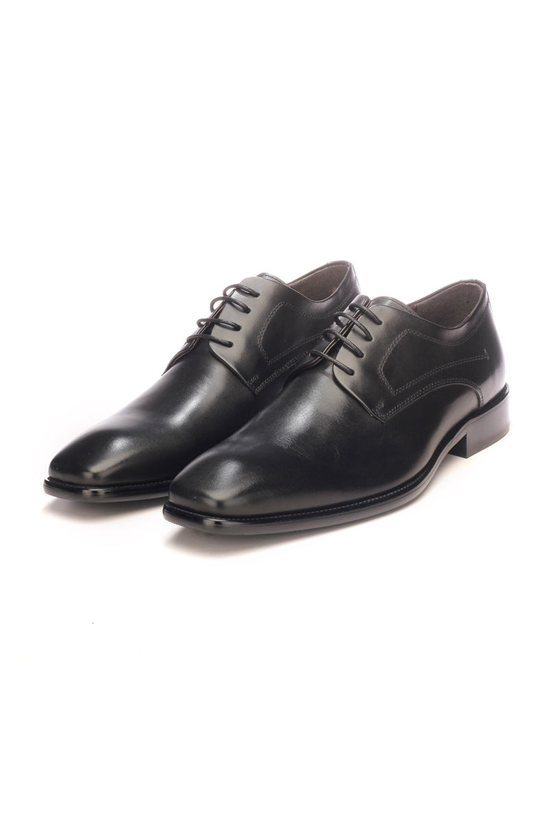 Men's Formal Derby Shoes - Black - Laced Shoes - Pavers England