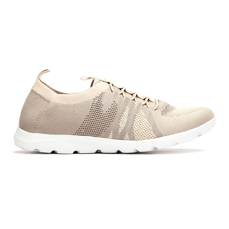 Elastic Fullshoe Lace-Ups - Beige - Sneakers - Pavers England