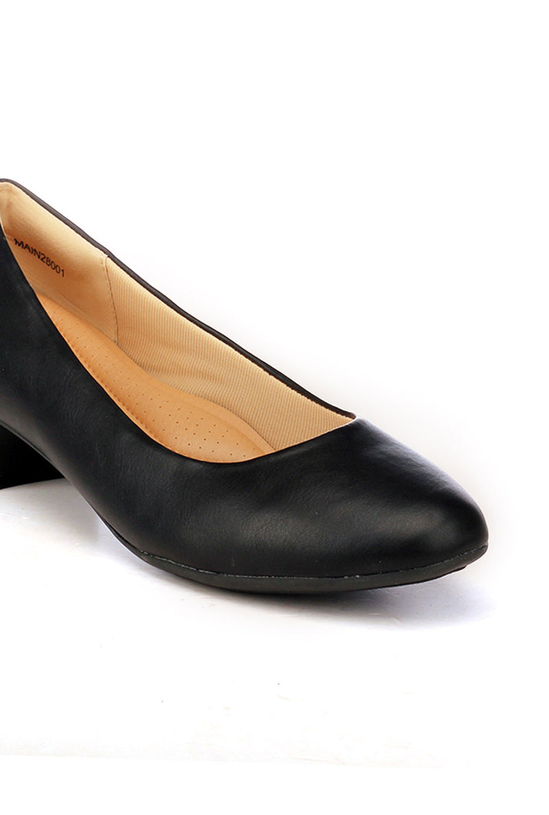 Women's Full Shoe - Black - Heels - Pavers England