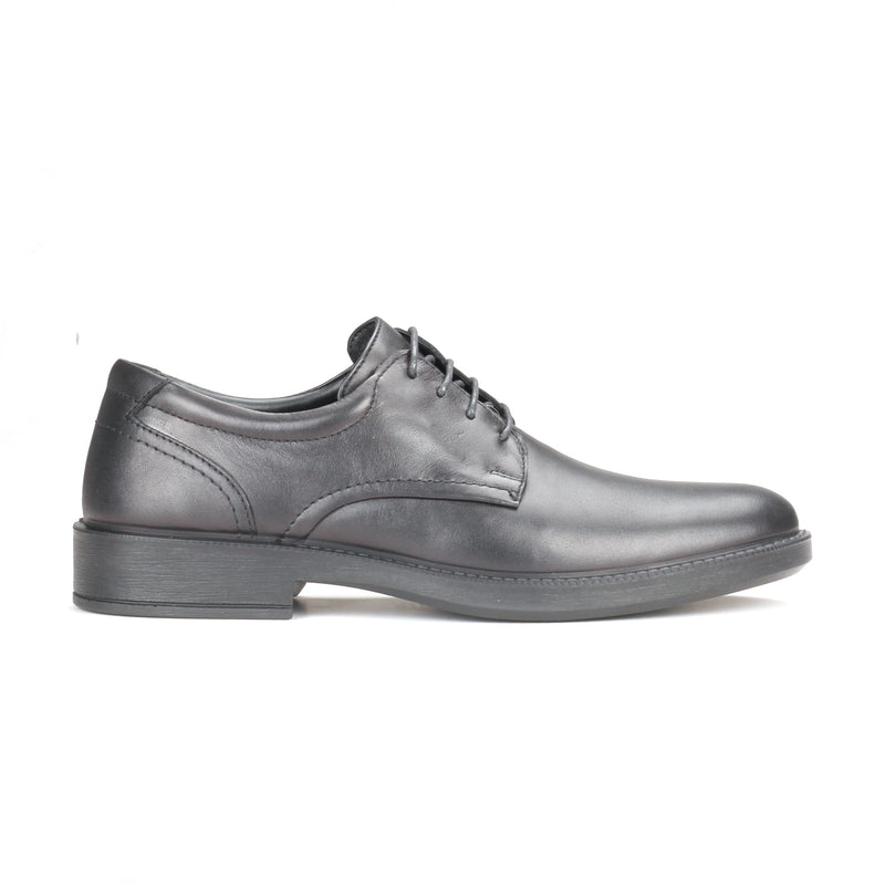 Plain Toe Derby Lace-Ups-Black - Laced Shoes - Pavers England