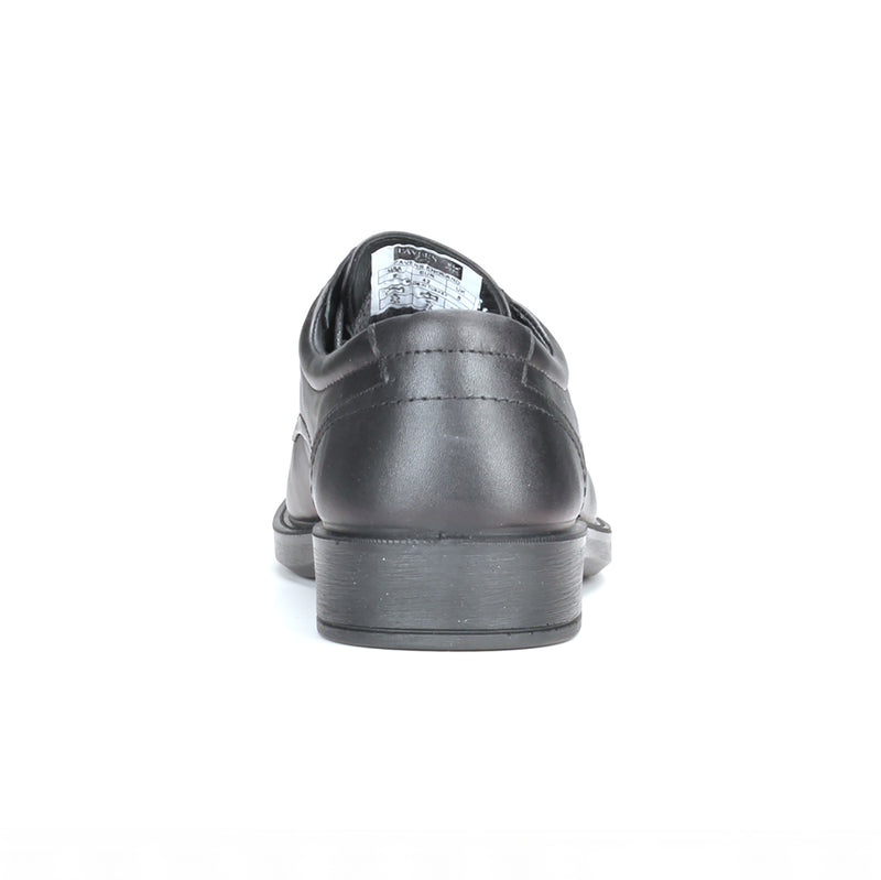 Plain Toe Derby Lace-Ups-Black - Laced Shoes - Pavers England