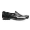 Split Toe Leather Slip-on Shoe - Black - Formal Loafers - Pavers England