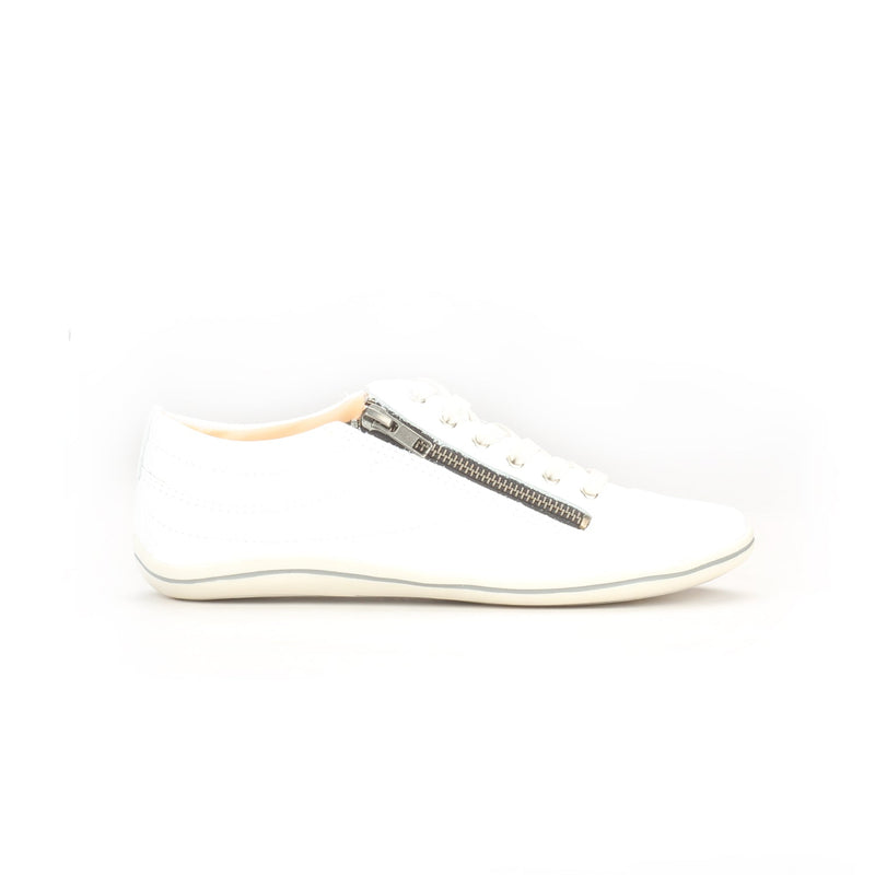 Women's Lace-up-White Patent - Sneakers - Pavers England