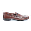 Split Toe Leather Slip-on Shoe - Brown - Formal Loafers - Pavers England