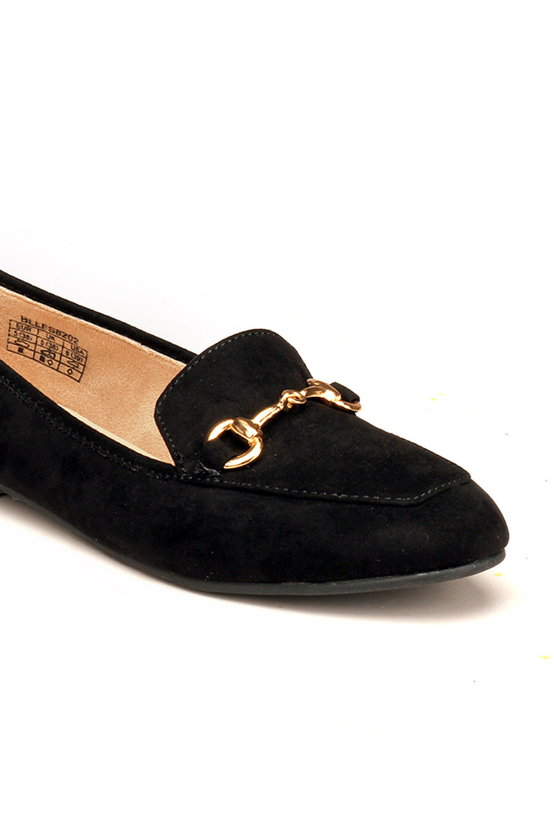 Textile Loafers with Low heels for Women - Black - Pumps - Pavers England