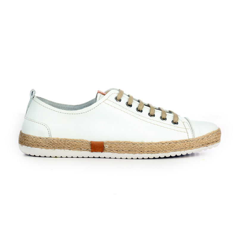 Leather Sneaker for Women - White - Sneakers - Pavers England