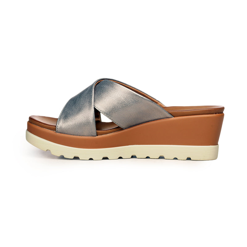 Ethinic Wedges for Women - Pewter