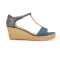 High Heel Textile Wedges for Women