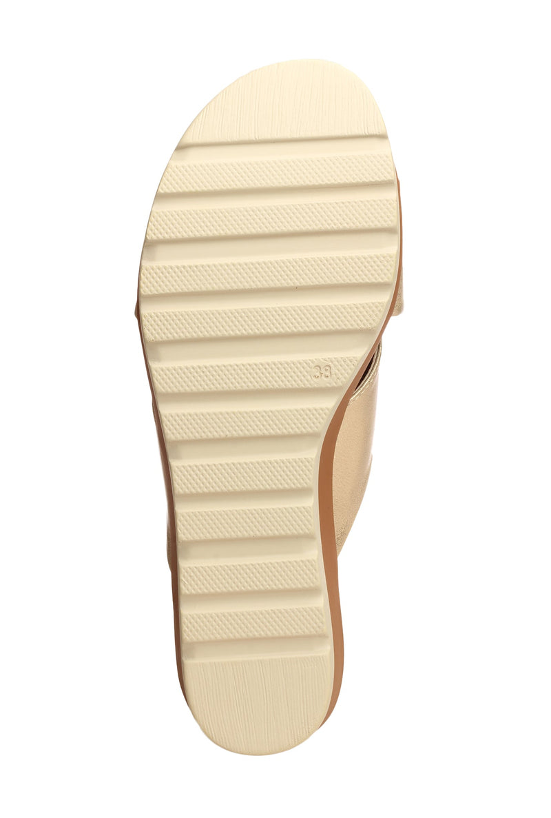 Ethinic Wedges for Women-Gold - Mules - Pavers England