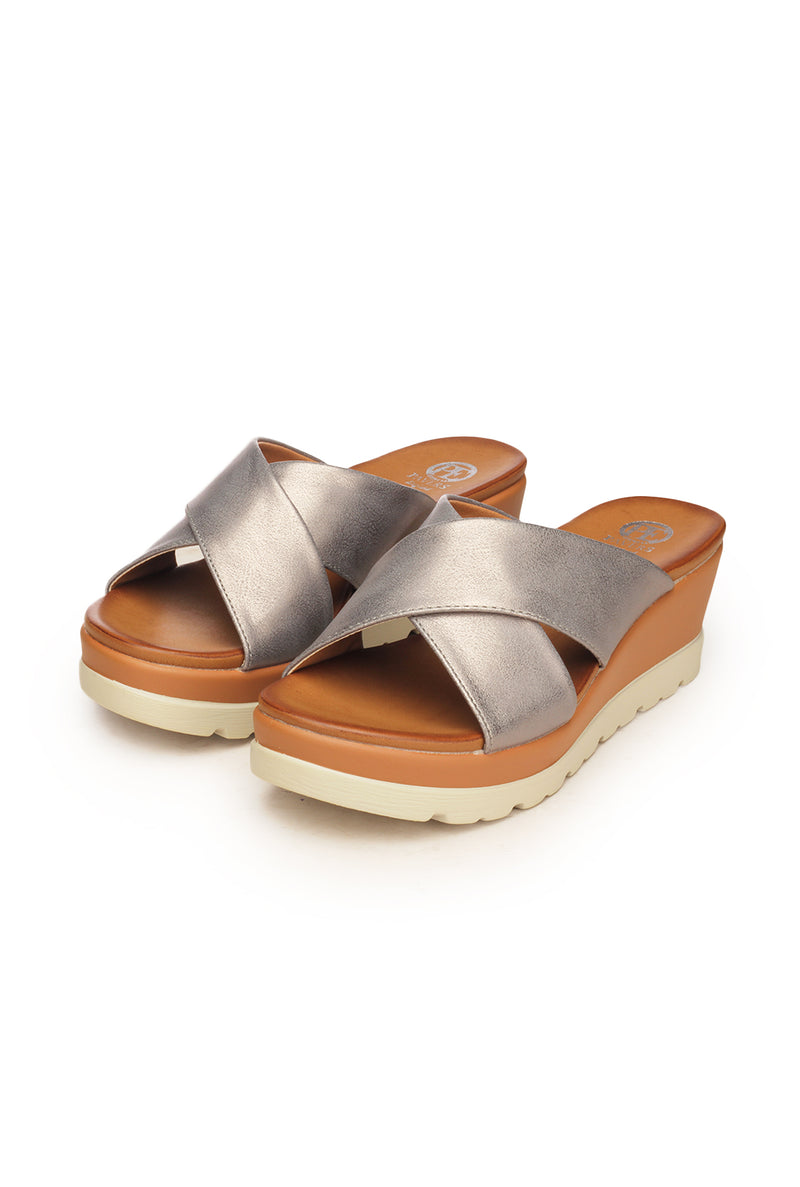 Ethinic Wedges for Women - Pewter