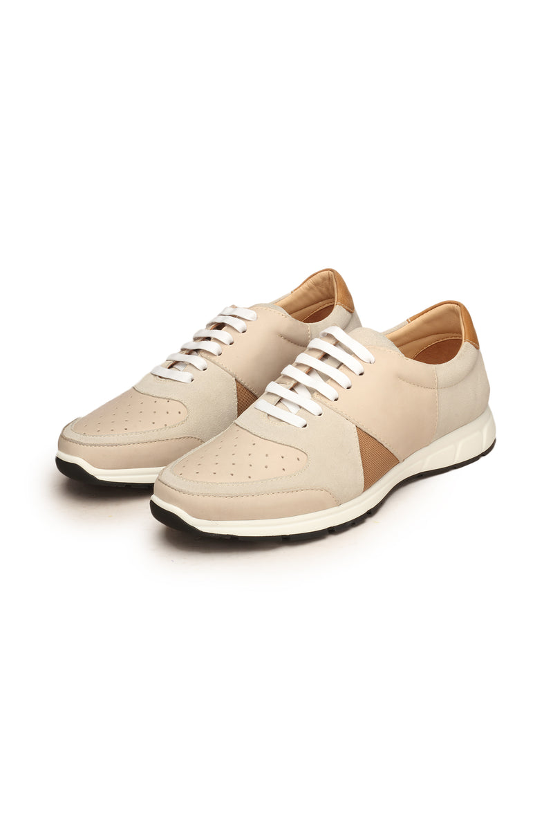 Leather Sneakers For Men - Grey - Sneakers - Pavers England