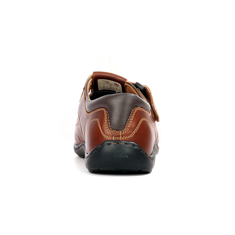 Men’s leather sandals with Velcro fastening